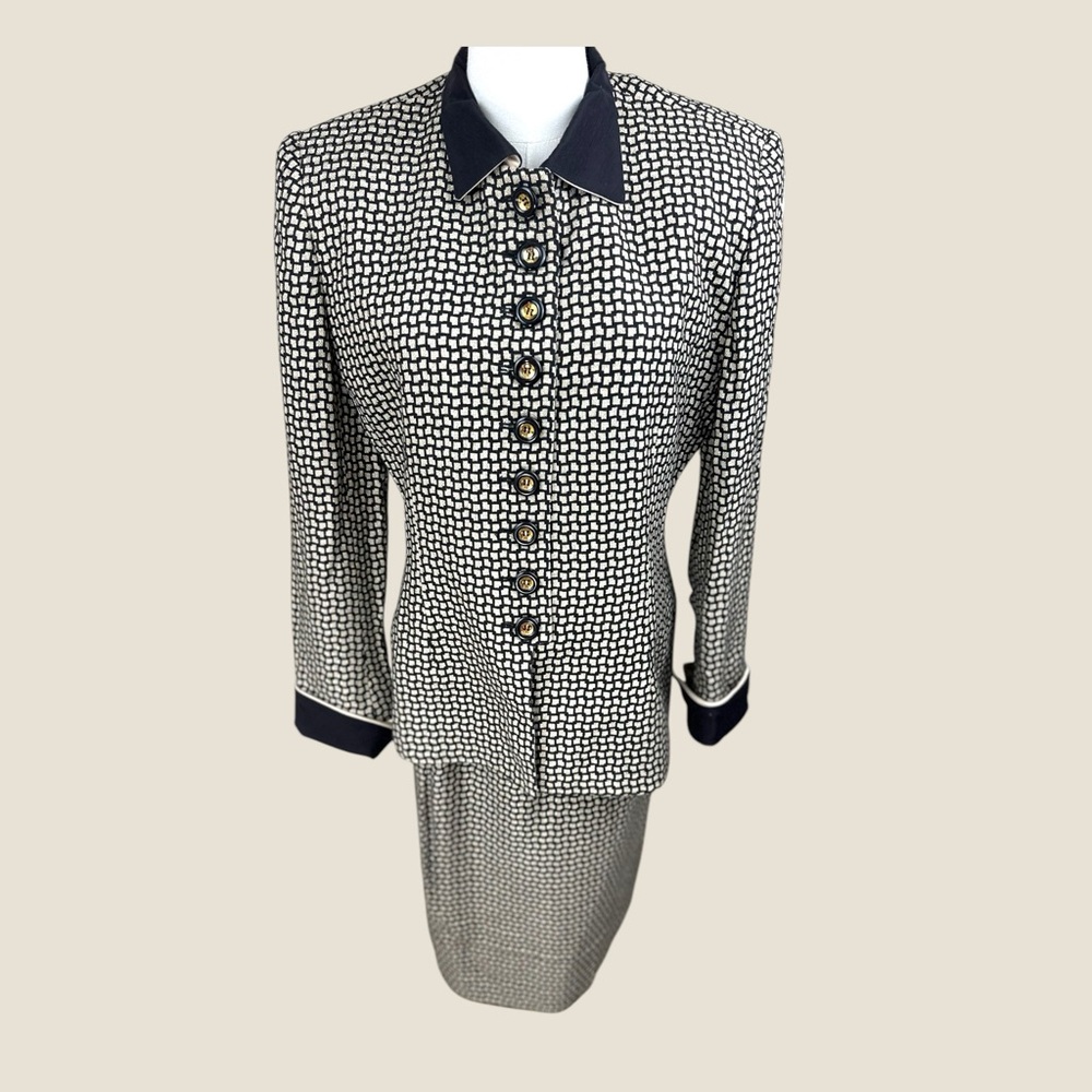Christian Dior NWT sold at‎ Neiman Marcus size 12 vintage deadstock skirt set
